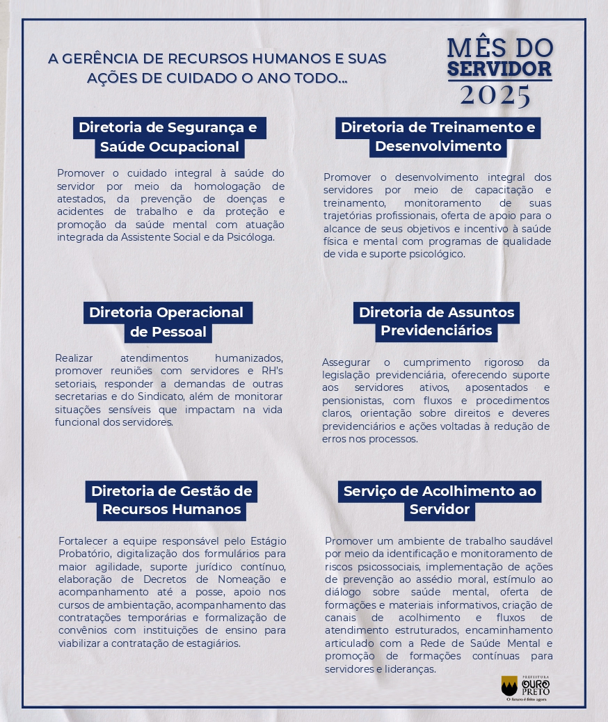 Ações de Cuidado da Gerência de Recursos Humanos - Dia do Servidor 2025